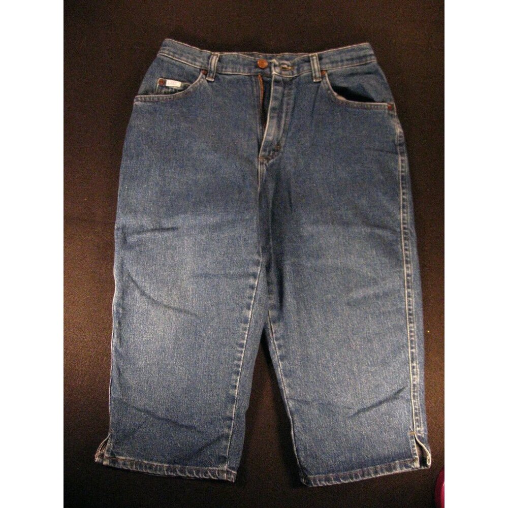 LEE CAPRI JEANS Womans 10M Bule Denim Mom High Rise Casual Comfort  Vintage